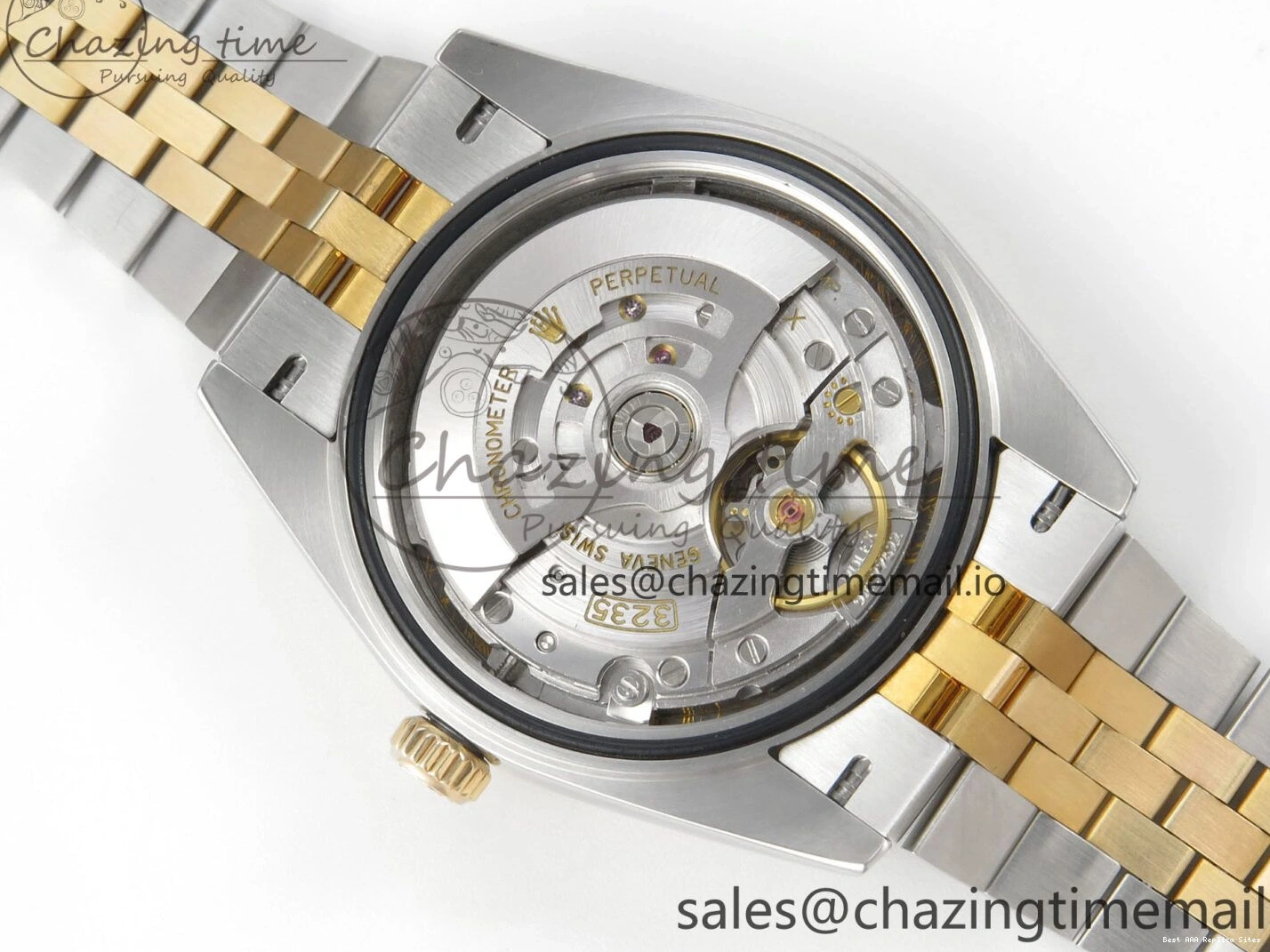 AAA Replica Watches on SS YG Dial DateJust SA Bracelet MOP 1:1 Jubilee Best White Diamond YG 299 Edition 3EF 41mm Chic SS 126333 0106